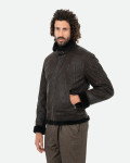 Men's nubuck and shearling jacket - Francesco | Leather Trend