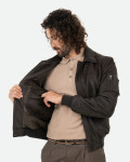 Bomber in nabuk da uomo - Leo | Leather Trend