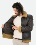 Giacca in pelle e montone da uomo - Francesco | Leather Trend