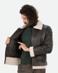 Men's leather and shearling jacket - Francesco | Leather Trend