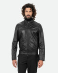 Giacca in Pelle Nera Uomo – Vidal | Leather Trend