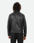 Giacca in Pelle Nera Uomo – Vidal | Leather Trend