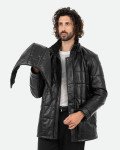 Piumino in pelle da uomo - Marek | Leather Trend
