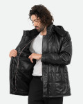 Men's leather down jacket - Marek | Leather Trend