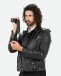 Chiodo in pelle da uomo - Armando | Leather Trend