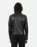 Men's Black Leather Three-Pocket Perfecto - Armando | Leather Trend
