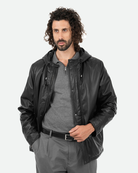 Piumino in pelle da uomo - Benny | Leather Trend 2