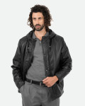 Men's Leather Down Jacket - Benny | Leather Trend