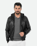 Bomber in Pelle Nero da Uomo - Napoli | Leather Trend