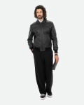 Bomber in Pelle da Uomo Nero - Fonzie | Leather Trend