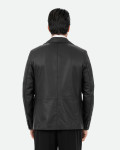 Men's Black Leather Jacket - Ettore | Leather Trend