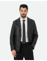 Men's Black Leather Jacket - Ettore | Leather Trend