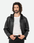 Hooded leather jacket - Terminator | Leather Trend