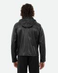 Giacca in pelle con cappuccio - Terminator | Leather Trend