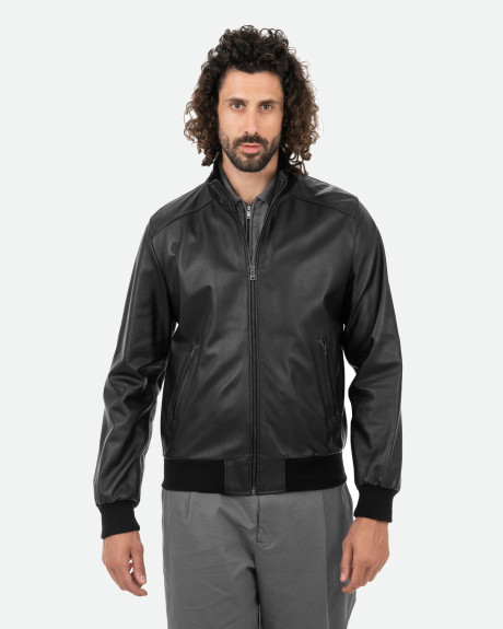 Bomber in pelle da uomo - Marcello | Leather Trend