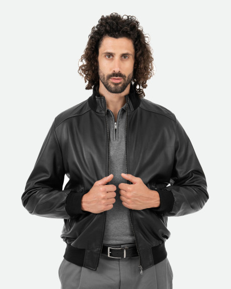 Bomber in pelle da uomo - Marcello | Leather Trend 2