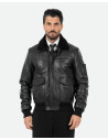 Bomber in pelle e montone da uomo - Leo | Leather Trend