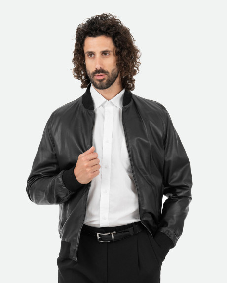 Bomber in pelle da uomo – David | Leather Trend 2