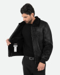 Men's shearling bomber jacket - Carlo Bis | Leather Trend