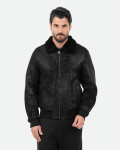 Men's shearling bomber jacket - Carlo Bis | Leather Trend