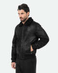 Men's shearling bomber jacket - Carlo Bis | Leather Trend