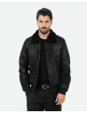 Men's shearling bomber jacket - Carlo Bis | Leather Trend