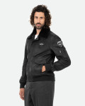 Bomber in Nabuk e Montone Nero - Dante | Leather Trend