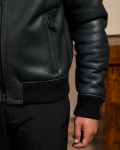 Bomber in montone da uomo - Carlo | Leather Trend