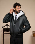 Men's shearling bomber jacket - Carlo | Leather Trend