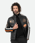 Biker in Pelle da Uomo Nero – Axel | Leather Trend