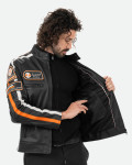 Biker in Pelle da Uomo Nero – Axel | Leather Trend