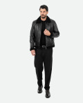 Men's leather and shearling jacket - Francesco | Leather Trend
