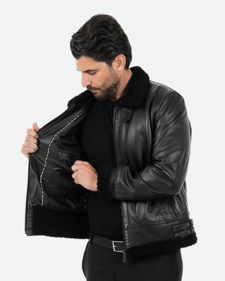 Giacca in pelle e montone da uomo - Francesco | Leather Trend 2