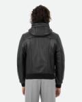 Men's shearling-effect bomber jacket - Carlo | Leather Trend