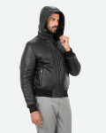 Bomber effetto shearling da uomo - Carlo | Leather Trend