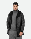 Cappotto effetto shearling da uomo - Mirko | Leather Trend