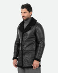 Cappotto effetto shearling da uomo - Mirko | Leather Trend