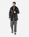 Cappotto effetto shearling da uomo - Mirko | Leather Trend