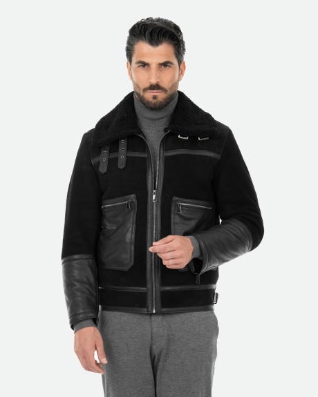 Men's shearling jacket - Samuele | Leather Trend