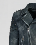 Chiodo in Pelle Tamponata - Vasco | Leather Trend
