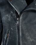 Chiodo in Pelle Tamponata - Vasco | Leather Trend