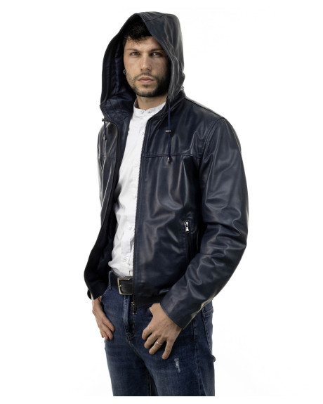 Giacca in pelle con cappuccio - Terminator | Leather Trend 2