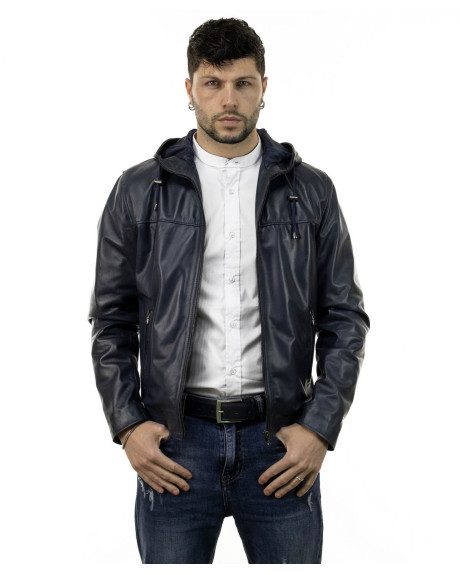 Giacca in pelle con cappuccio - Terminator | Leather Trend 2