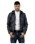 Giacca in pelle con cappuccio - Terminator | Leather Trend