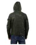 Giacca in pelle con cappuccio - Terminator | Leather Trend