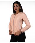 Women's Pink Leather Jacket – Viola | Leather Trend