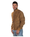 Bomber uomo in pelle camoscio – Milo | Leather Trend