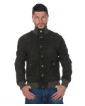 Bomber uomo in pelle camoscio – Milo | Leather Trend