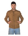 Men's Honey Suede Leather Jacket – U09 | Leather Trend