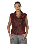 Women's leather vest – Valery Bis | Leather Trend